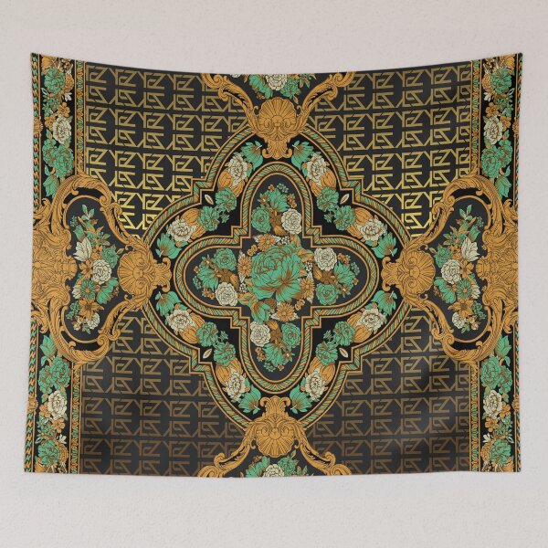 Item preview, All Over Print Luxury Lush Vintage Fluorescent Ornament  designed and sold by yez.
