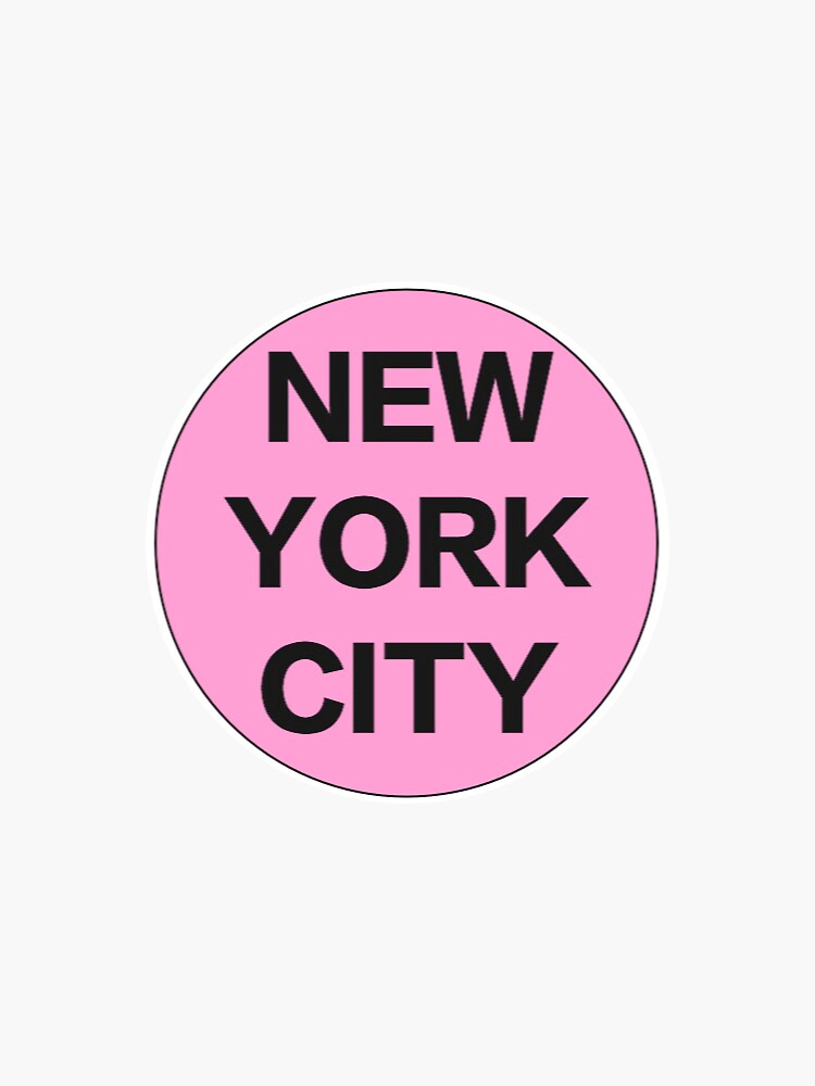 "New York City Sticker" Sticker for Sale by tinachristina Redbubble