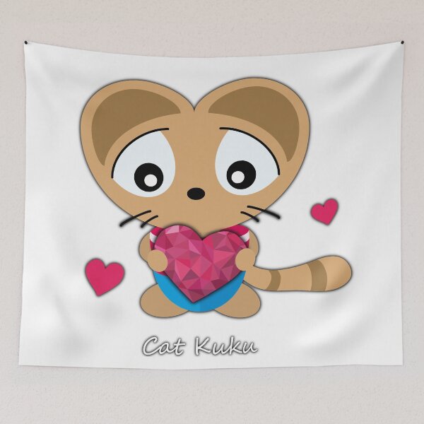 Item preview, Fashion for babies Cat Kuku - Love Edition designed and sold by Bubsimouse.