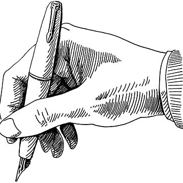 Artwork thumbnail, Writing with a Fountain Pen by oekart by oekart