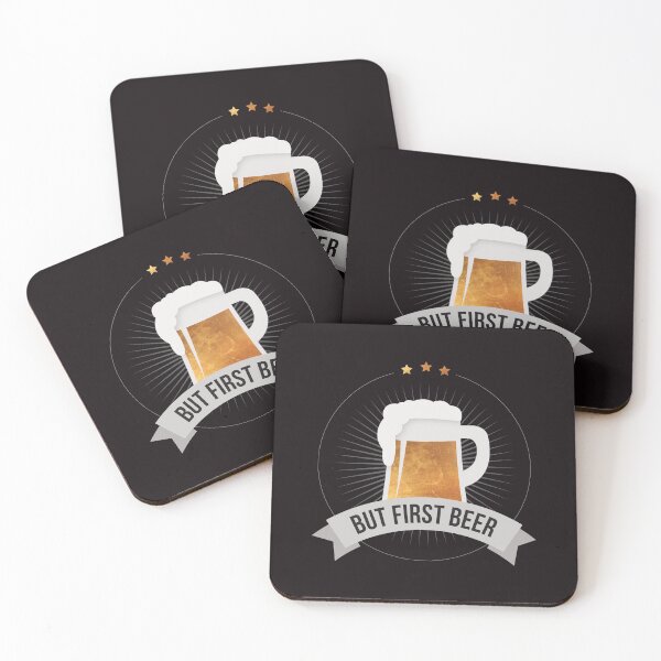 Item preview, But First Beer Funny Quote Retro Day Drinking designed and sold by Inogitna Designs.