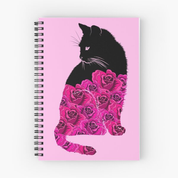 Item preview, Kitty Full of Pink Roses designed and sold by Sweetie Spicy.