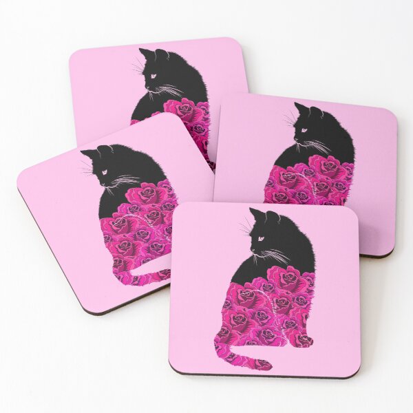 Item preview, Kitty Full of Pink Roses designed and sold by Sweetie Spicy.
