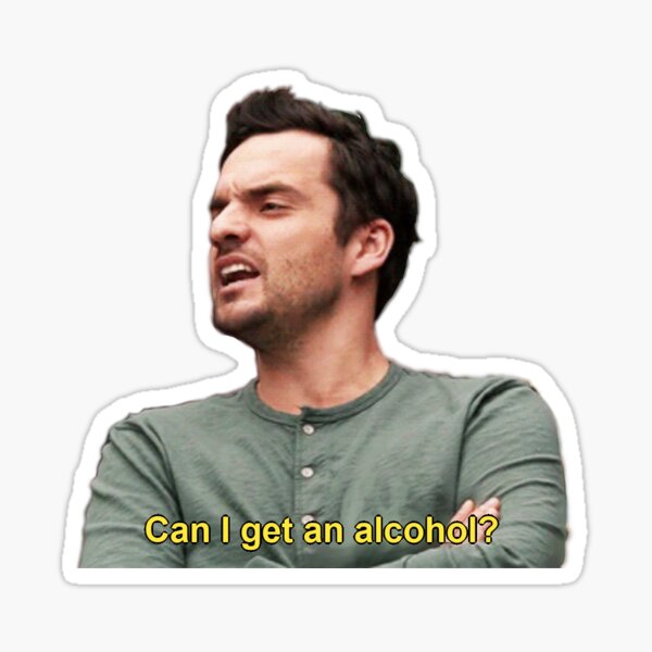Nick Miller - Can I Get an Alcohol? Sticker