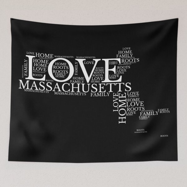 Item preview, Massachusetts Home, Love, Roots and Family Map designed and sold by marosharaf.