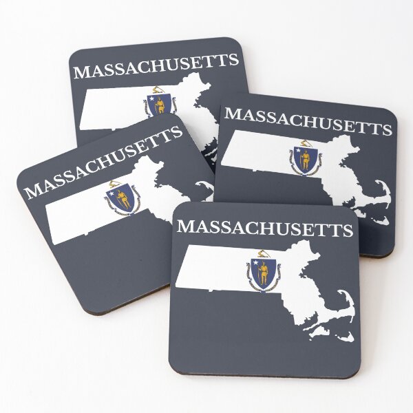 Item preview, Massachusetts Flag Map designed and sold by marosharaf.