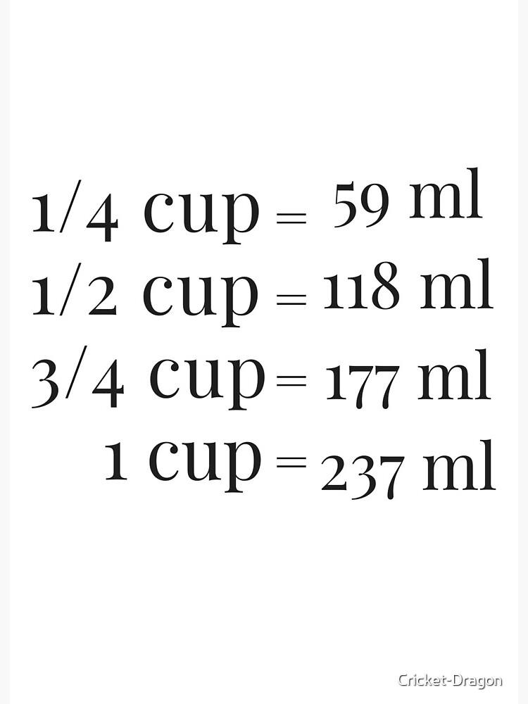 3/4 Cups in mL ▷ How to Convert 3/4 Cups to Milliliters