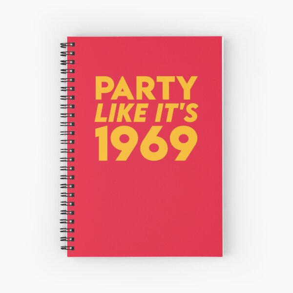 KC Kansas City 2020 Party Like It's 1969 KC Fan Arrowhead Red Kingdom T-Shirt Spiral Notebook