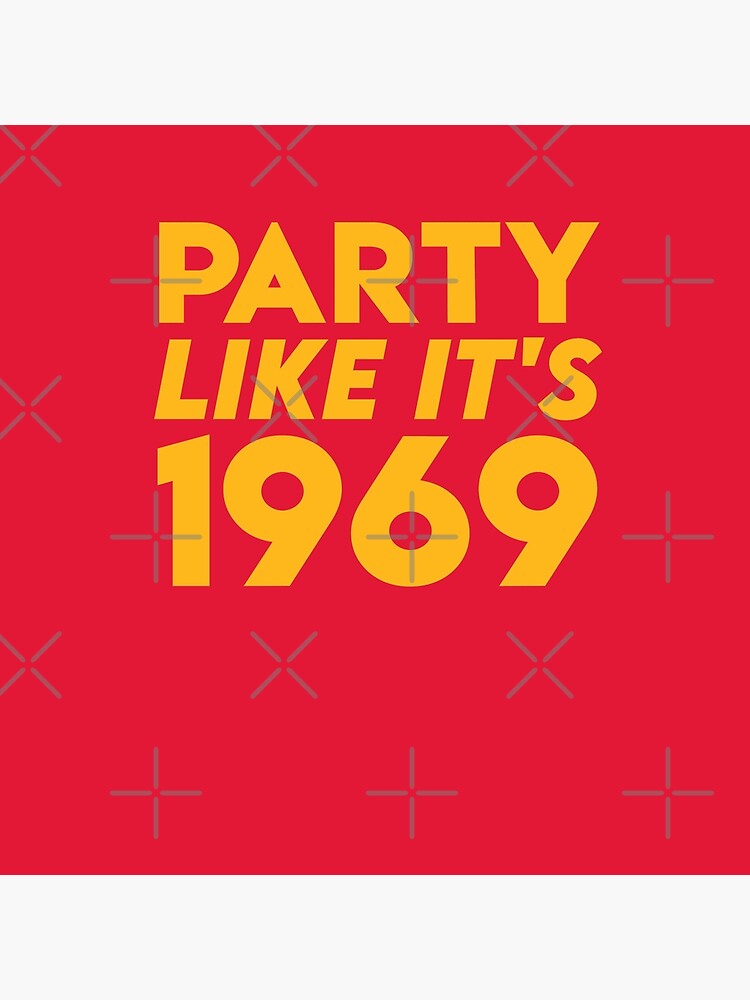 KC Kansas City 2020 Party Like It's 1969 KC Fan Arrowhead Red Kingdom T-Shirt by ravishdesigns