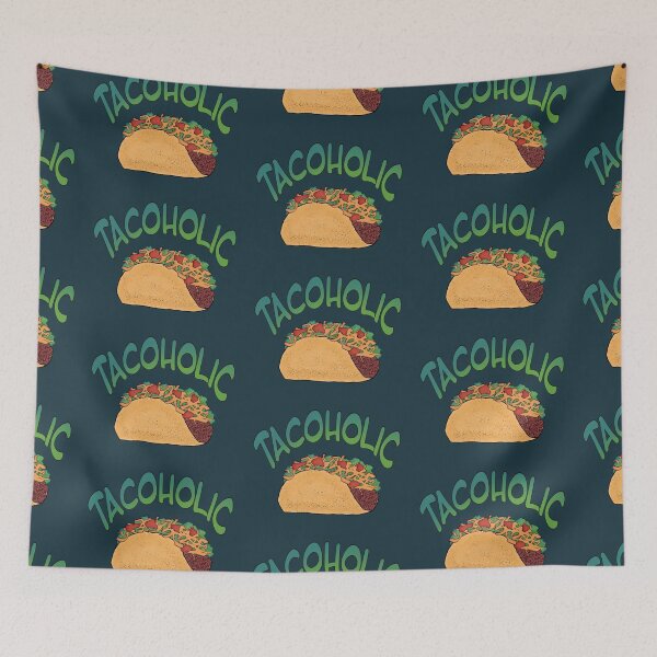 Item preview, Tacoholic fun graphic taco design designed and sold by StephJChild.