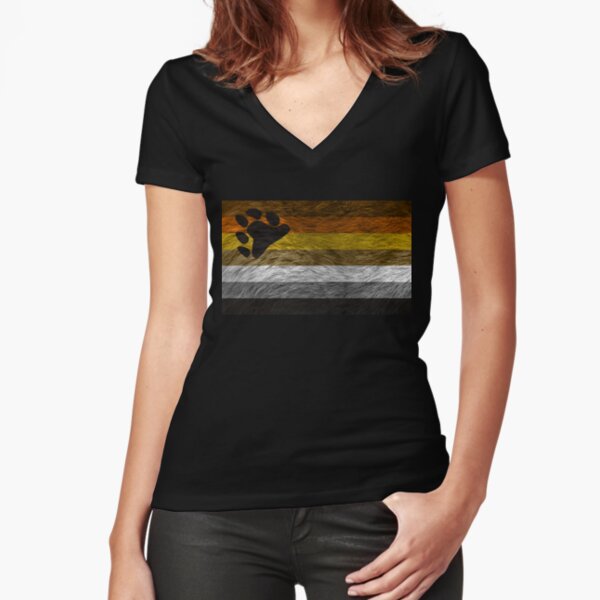 Bear Pride Fitted V-Neck T-Shirt