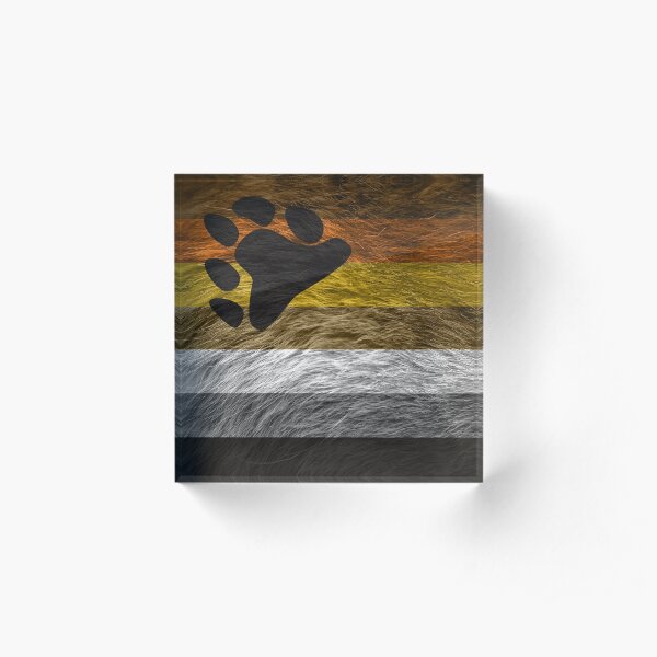 Bear Pride Acrylic Block