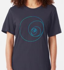 Two Golden Ratio Spirals Slim Fit T-Shirt