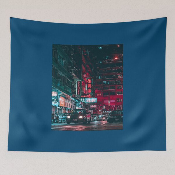 Artikelvorschau, Hong Kong Street bei Nacht entworfen und verkauft von Kaixiu-Art.