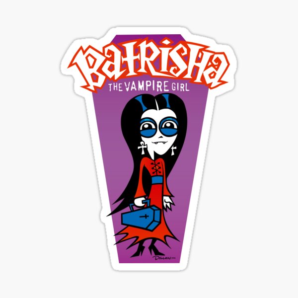 Batrisha the Vampire Girl, by Dillon Naylor. Design number 2: "Coffin", hosted Sticker