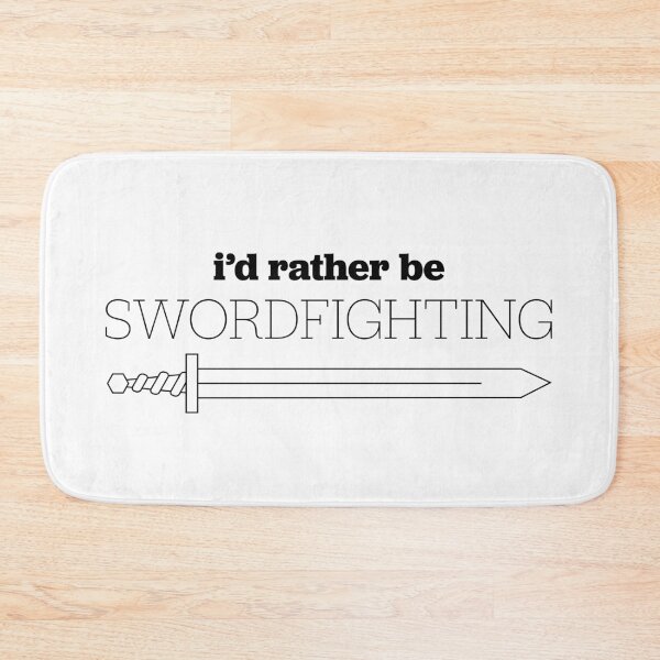 Item preview, I'd Rather Be Swordfighting - Black designed and sold by Belegarth.