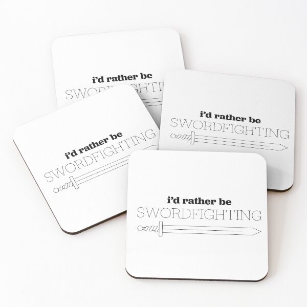 Item preview, I'd Rather Be Swordfighting - Black designed and sold by Belegarth.