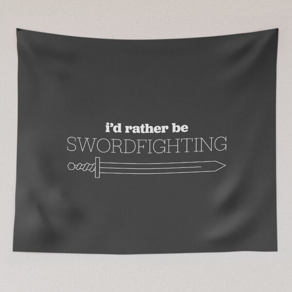 Item preview, I'd Rather Be Swordfighting - White designed and sold by Belegarth.