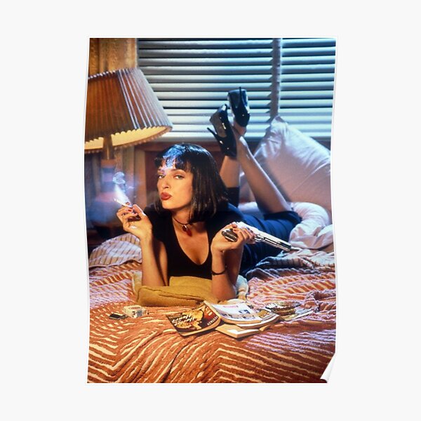 ficción de la pulpa mia wallace - uma thurman Póster