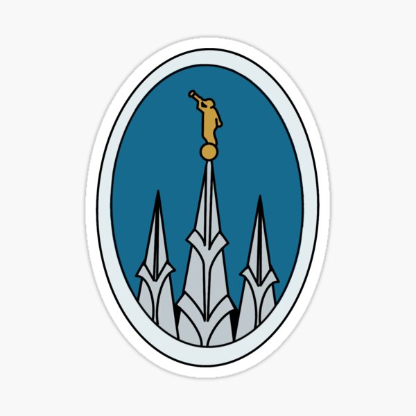 The angel Moroni Sticker