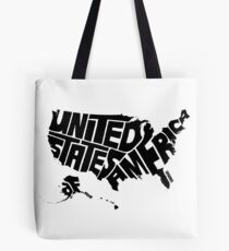 USA Black Tote Bag