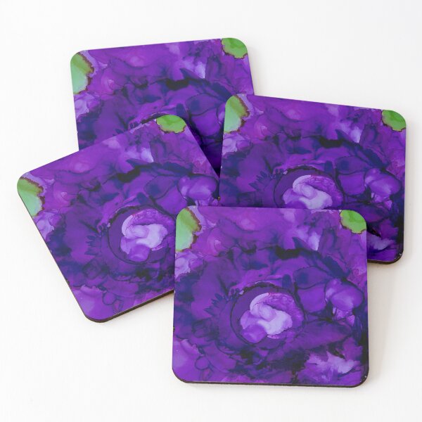Item preview, The Flower Purple Alcohol Ink designed and sold by vonnieacrylics.