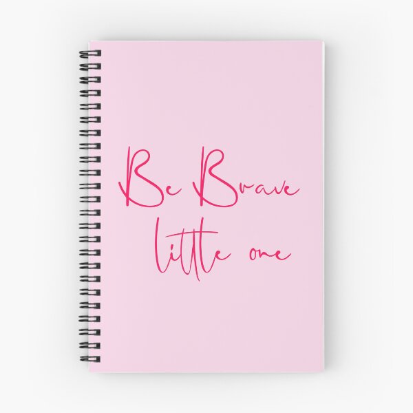 Item preview, Be brave little one - Bright pink - Print designed and sold by Skippingbird.