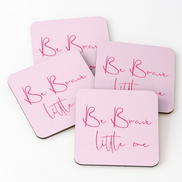 Item preview, Be brave little one - Bright pink - Print designed and sold by Skippingbird.