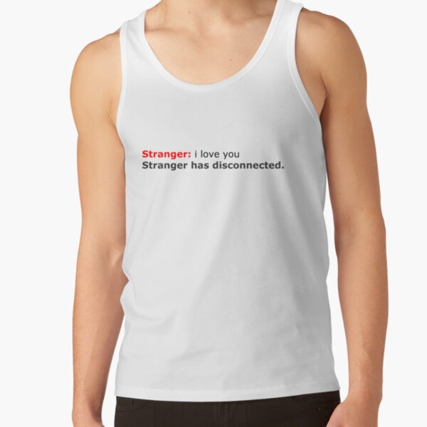 Omegle Tank Tops Redbubble - scary roblox omegle