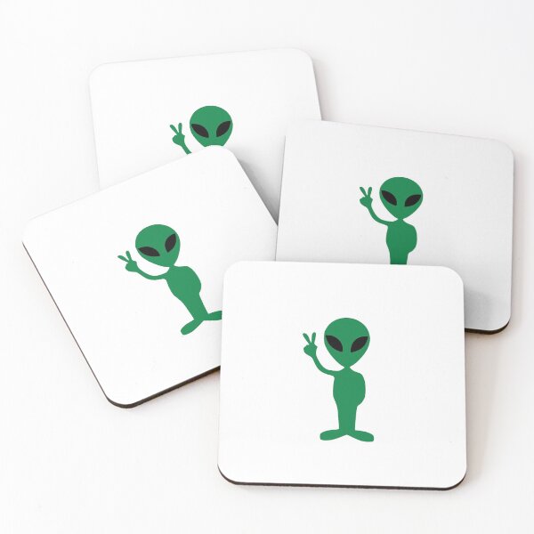 Item preview, Friendly Little Funny Alien - Green Version designed and sold by martii528.