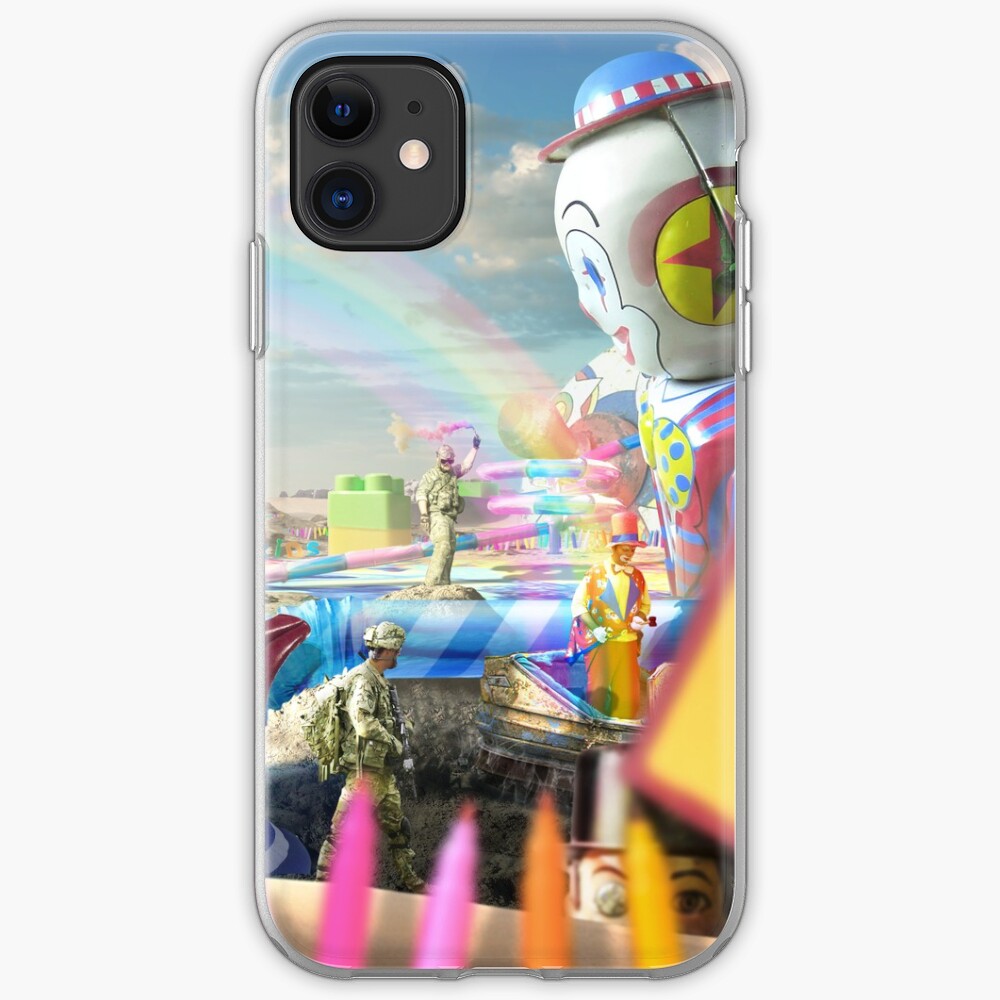 Clown Wasteland - trippy, surreal art iPhone Case