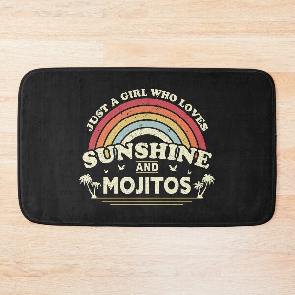 Item preview, Mojito print. Just A Girl Who Loves Sunshine And Mojitos graphic designed and sold by PackAPunch.