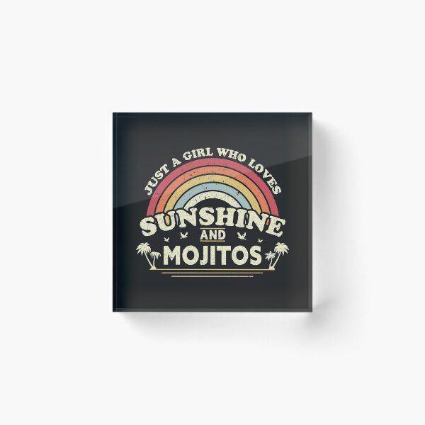 Item preview, Mojito print. Just A Girl Who Loves Sunshine And Mojitos graphic designed and sold by PackAPunch.