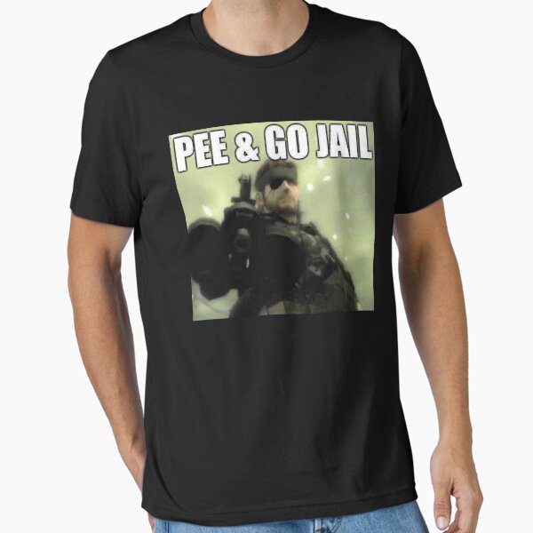Item preview, pee & go jail designed and sold by croppedmgsmemes.