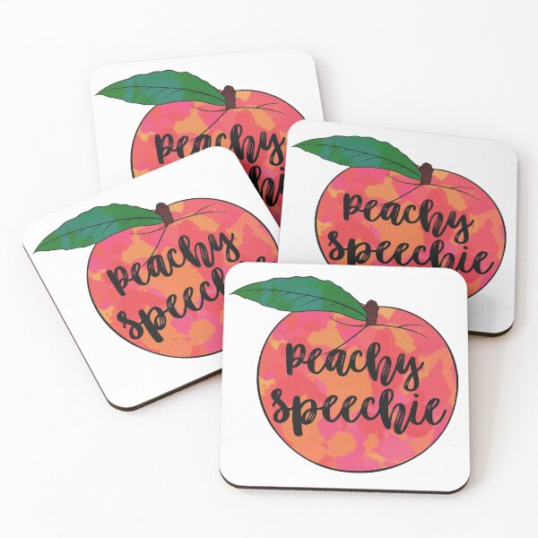 Item preview, Peachy Speechie - Cursive designed and sold by youngbrokelife.