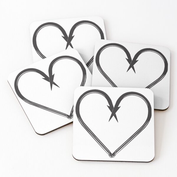 Item preview, Fishing Hooks Heart designed and sold by SaltyTuba.