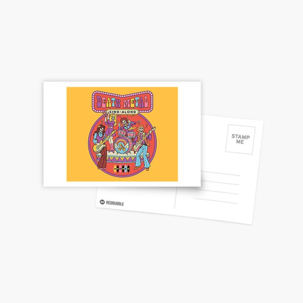 Death Metal Sing-Along Postcard