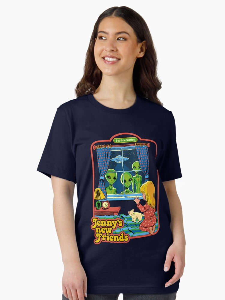 Aperçu 2 sur 7. T-shirt essentiel avec l'œuvre Les nouveaux amis de Jenny créée et vendue par stevenrhodes.