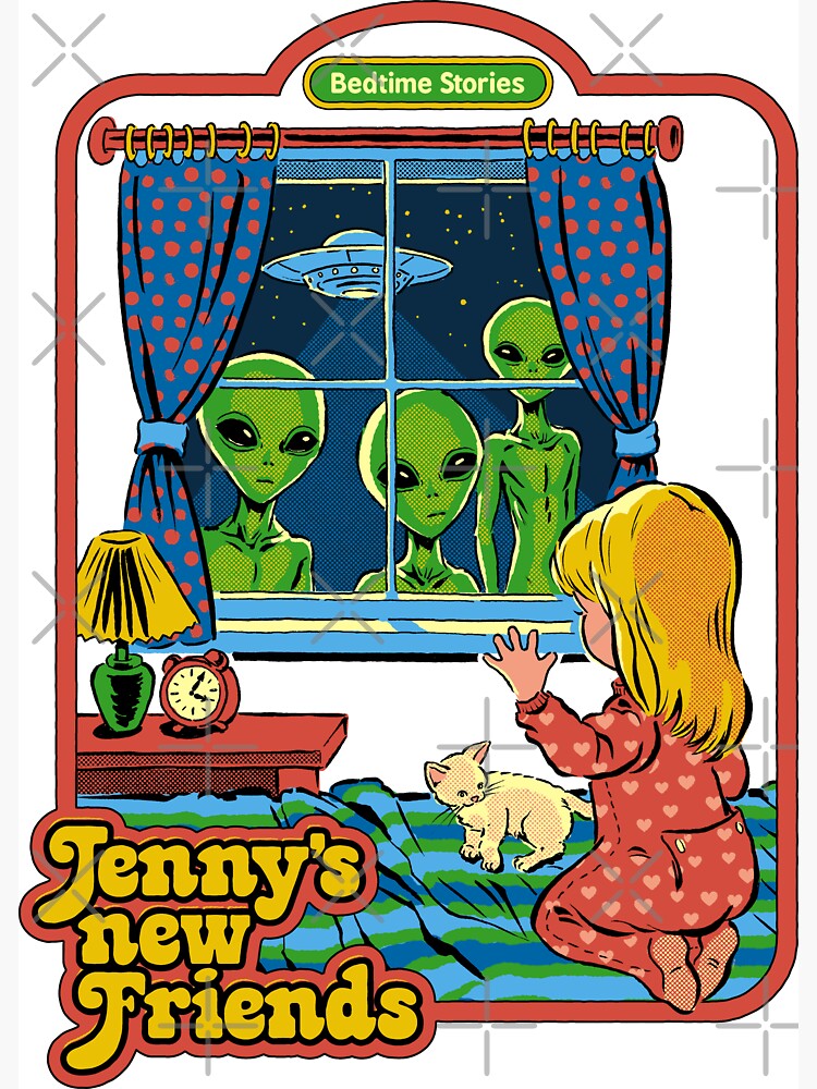 Thumbnail 3 of 3, Magnet, Jenny's New Friends designed and sold by stevenrhodes.