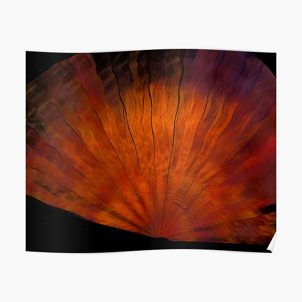 Copper Silk Fan Poster