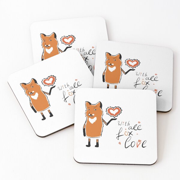Item preview, Love Heart Fox Funny Birthday Valentine's day Gift Idée cadeau designed and sold by Fiesta1000.