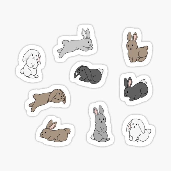 Rabbit Pattern Sticker