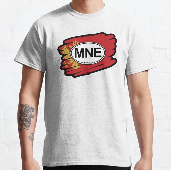 Montenegro, Montenegrian Flag Classic T-Shirt