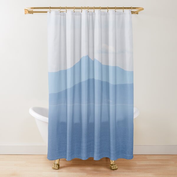River and Mountains Shower Curtain