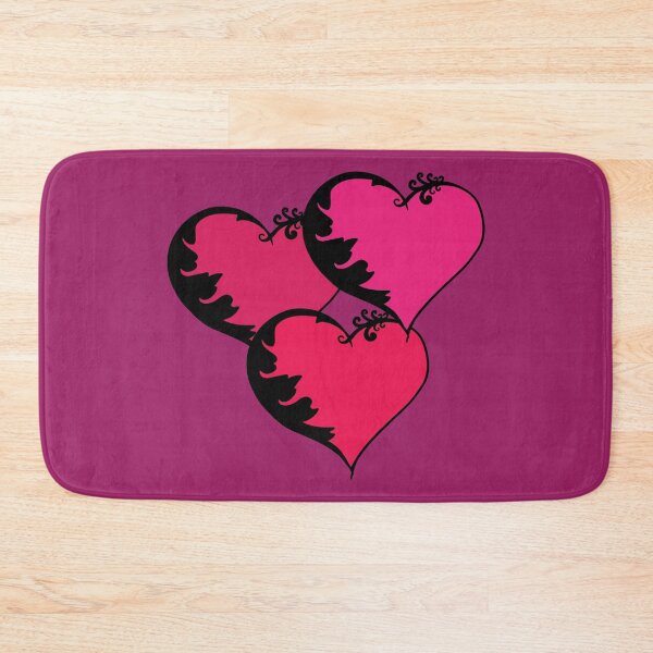 Item preview, Triple Scroll Heart Magenta Background designed and sold by Izzy Clarence.