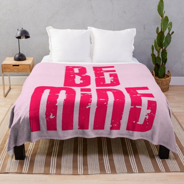 Item preview, Be mine - Bright pink - Print designed and sold by Skippingbird.