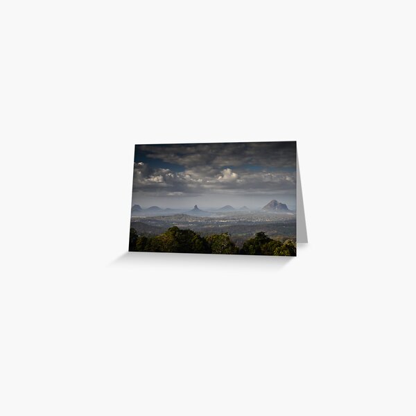 glass house mountains, queensland, australia Greeting Card