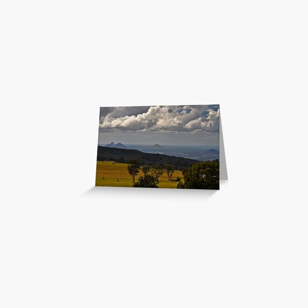 glass house mountains, queensland, australia Greeting Card