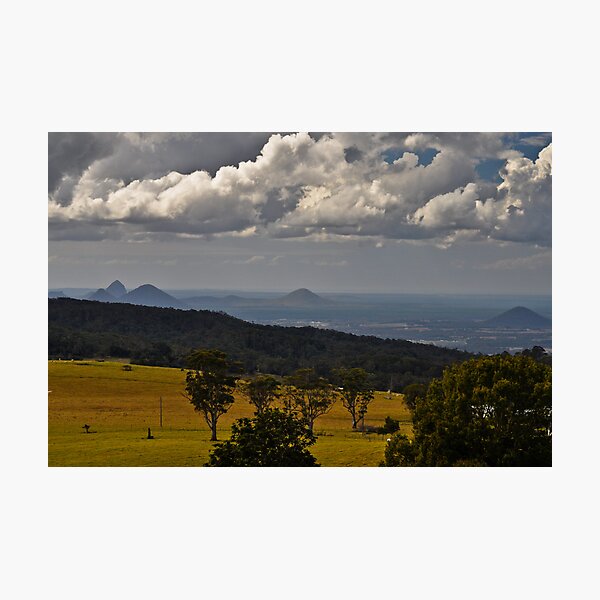 glass house mountains, queensland, australia Photographic Print