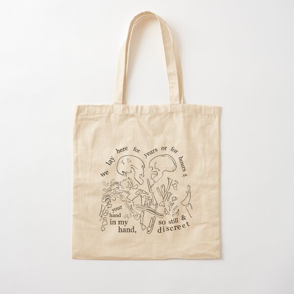 In a Week - Hozier-Inspired Skeletal Print Cotton Tote Bag
